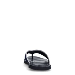 Manfield Navy canvas slippers^Heren Slippers & Sandalen