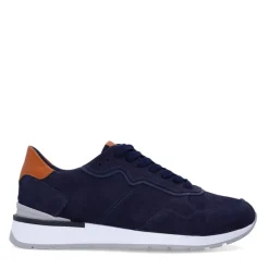 No Stress Navy nubuck sneakers^Heren Sneakers