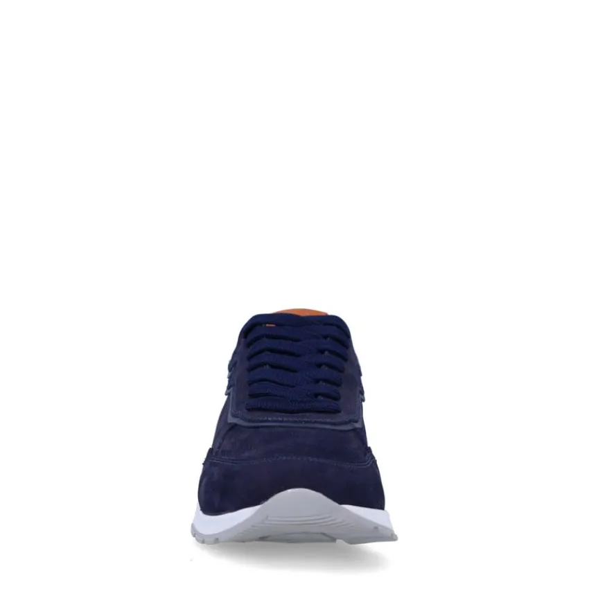 No Stress Navy nubuck sneakers^Heren Sneakers