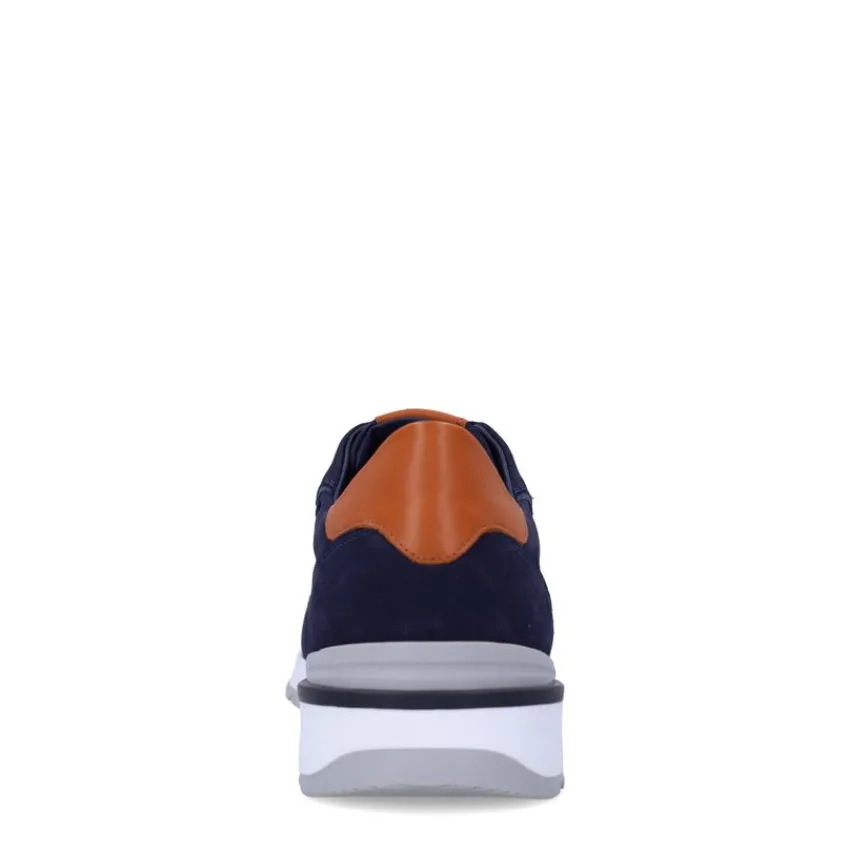 No Stress Navy nubuck sneakers^Heren Sneakers