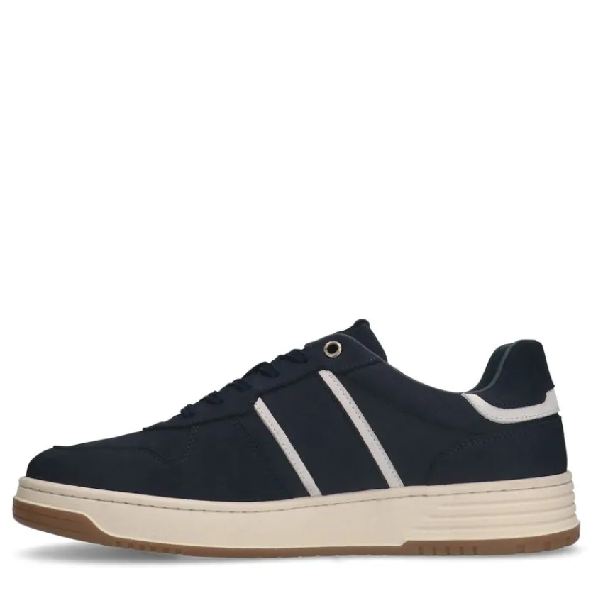 No Stress Navy nubuck sneakers^Heren Sneakers