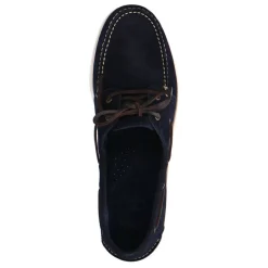 Manfield Navy suède bootschoenen^Heren Veterschoenen|Loafers