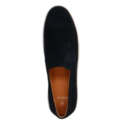 Manfield Navy suède loafers^Heren Loafers