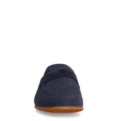 Manfield Navy suède loafers^Heren Loafers