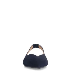 Manfield Navy suède slingbacks^DAMES Pumps|Slingbacks