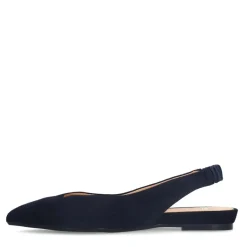 Manfield Navy suède slingbacks^DAMES Pumps|Slingbacks
