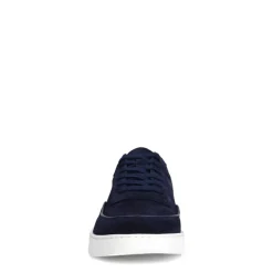 Manfield Navy suède sneakers^Heren Sneakers