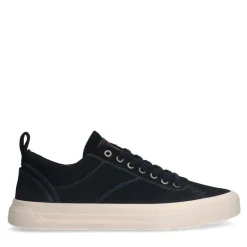 Manfield Navy suède sneakers^Heren Sneakers