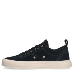 Manfield Navy suède sneakers^Heren Sneakers