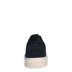 Manfield Navy suède sneakers^Heren Sneakers