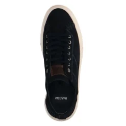 Manfield Navy suède sneakers^Heren Sneakers