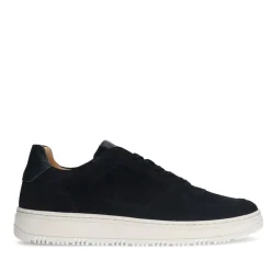 Manfield Navy suède sneakers^Heren Sneakers