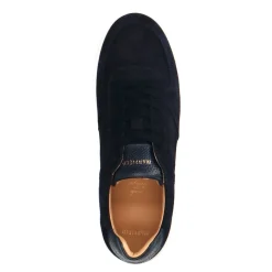 Manfield Navy suède sneakers^Heren Sneakers