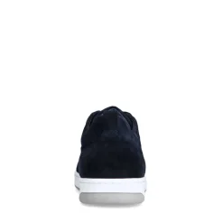 Manfield Navy suède sneakers^Heren Sneakers