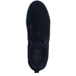 Manfield Navy suède sneakers^Heren Sneakers