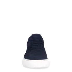 Manfield Navy suède sneakers^Heren Sneakers
