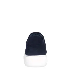 Manfield Navy suède sneakers^Heren Sneakers