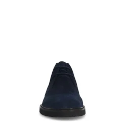 Manfield Navy suède veterboots^Heren Boots