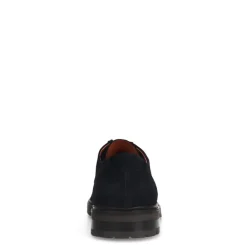 Manfield Navy suède veterschoenen^Heren Veterschoenen
