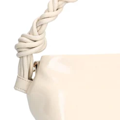 Manfield Off white lak handtas^ Handtassen