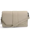 Manfield Off white leren clutch^ Clutches