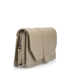 Manfield Off white leren clutch^ Clutches