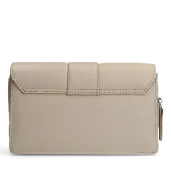 Manfield Off white leren clutch^ Clutches