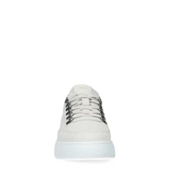 Manfield Off white nubuck sneakers^Heren Sneakers
