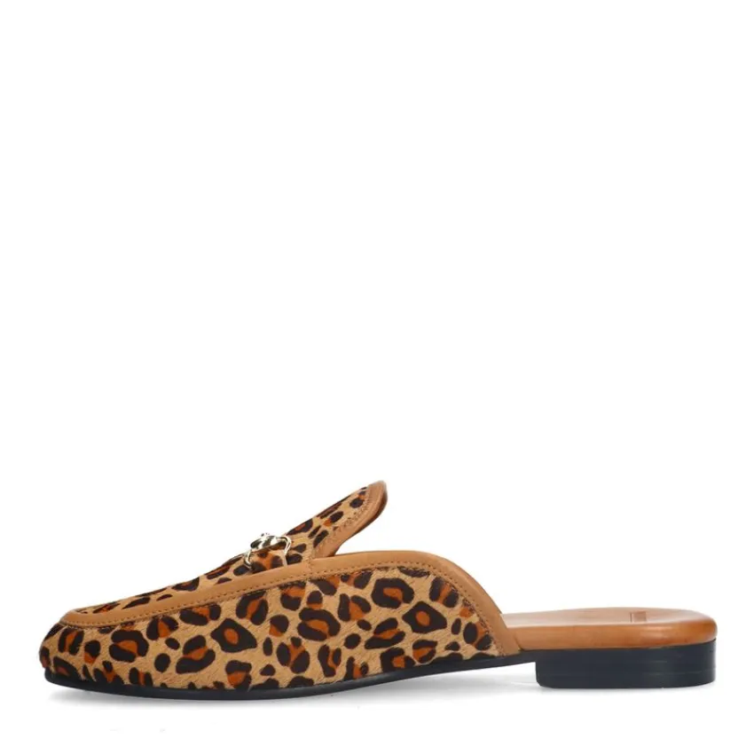 Manfield Panter muiltjes^DAMES Loafers
