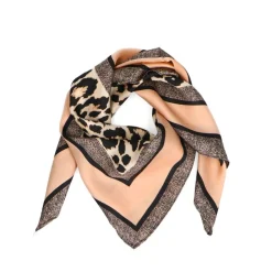 Manfield Panter sjaaltje met beige details^ Sjaals