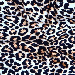 Manfield Panter sjaaltje met beige details^ Sjaals