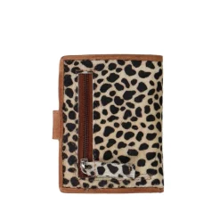 Manfield Portemonnee met leopard print^ Portemonnees