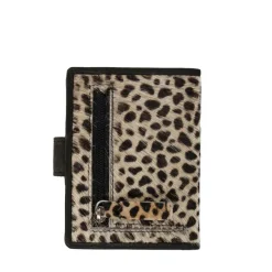 Manfield Portemonnee met leopard print^ Portemonnees