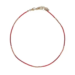 Manfield Rode kralenketting^ Sieraden