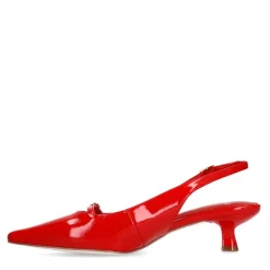 Manfield Rode lak slingbacks^DAMES Pumps|Slingbacks