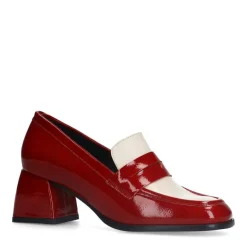 Manfield Rode lakleren pumps^DAMES Pumps