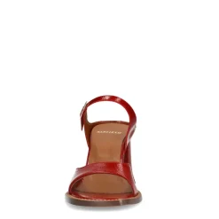 Manfield Rode lakleren sandalen met hak^DAMES Sandalen