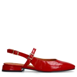 Manfield Rode lakleren slingbacks^DAMES Pumps|Slingbacks