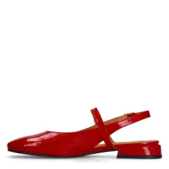 Manfield Rode lakleren slingbacks^DAMES Pumps|Slingbacks