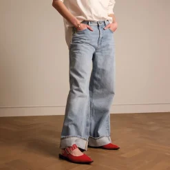 Manfield Rode lakleren slingbacks^DAMES Pumps|Slingbacks