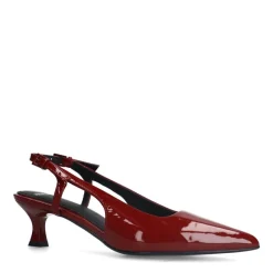 Manfield Rode lakleren slingbacks^DAMES Pumps|Slingbacks
