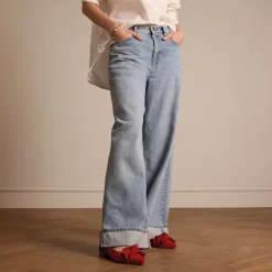 Manfield Rode suède loafers met strik^DAMES Loafers