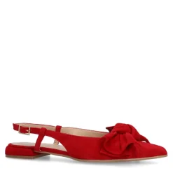 Manfield Rode suède slingbacks^DAMES Pumps|Slingbacks