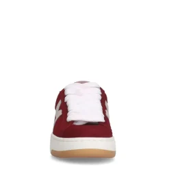 Manfield Rode suède sneakers^DAMES Sneakers