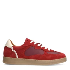 Manfield Rode suède sneakers^DAMES Sneakers
