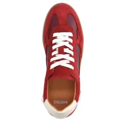Manfield Rode suède sneakers^DAMES Sneakers