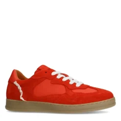 Manfield Rode suède sneakers^DAMES Sneakers