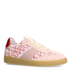 Manfield Roze bouclé sneakers^DAMES Sneakers