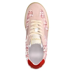 Manfield Roze bouclé sneakers^DAMES Sneakers