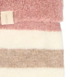 Manfield Roze gestreepte cosy sokken^ Sokken